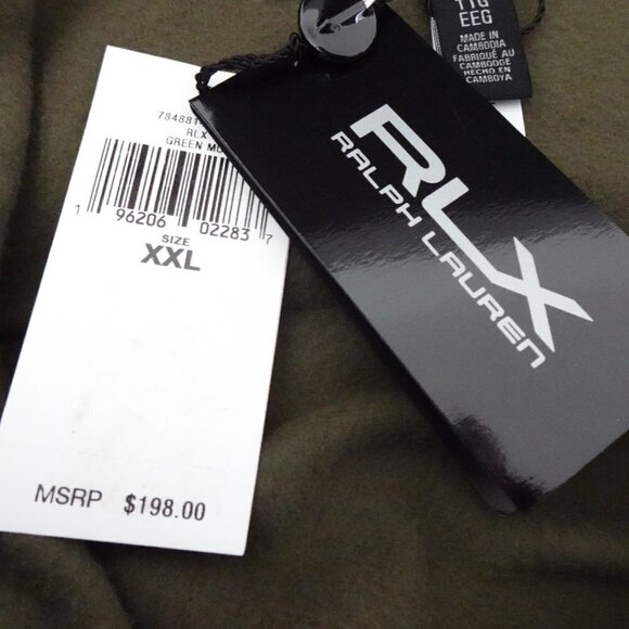 RLX Ralph Lauren Full Zip Jacket Men's Size 2XL Green Black Fleece - Picture 7 of 9